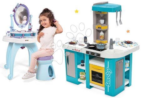 Dětské kuchyňky - Set kuchyňka elektronická Tefal Studio 360° XL Bubble Smoby