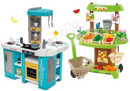 Kuchnia dla dzieci zestawy - Zestaw kuchnia elektroniczna Tefal Studio 360° XL Bubble Smoby - 36