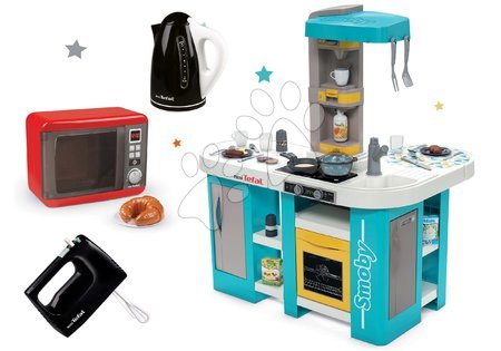 Dětské kuchyňky - Set kuchyňka elektronická Tefal Studio 360° XL Bubble Smoby