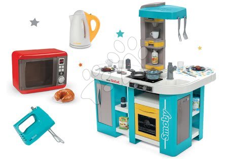 Kuchnia dla dzieci zestawy - Zestaw kuchnia elektroniczna Tefal Studio 360° XL Bubble Smoby - 33