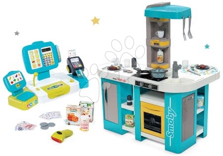 Kuchnia dla dzieci zestawy - Zestaw kuchnia elektroniczna Tefal Studio 360° XL Bubble Smoby - 37