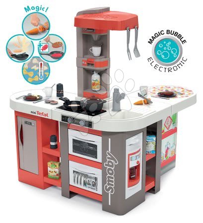 Spielküchensets - Küchenset  elektronisch Tefal Studio 360° XXL Bubble Smoby Karotte - 1