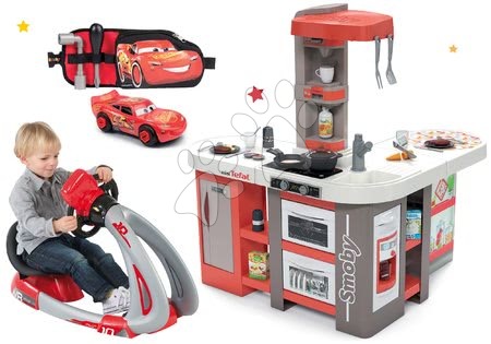 Cucine per bambini set - Set cucina elettronica Tefal Studio 360° XXL Bubble Smoby colore carota - 41