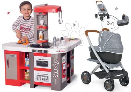 Szett elektronikus játékkonyha Tefal Studio 360° XXL Bubble Smoby répa színű