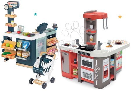 Spielküchen - Küchenset elektronisch Tefal Studio 360° XXL Bubble Smoby Karotte