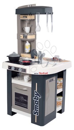 Kinderwerkstatt und Werkzeuge - Arbeitstischset mit Funktionskran Black&Decker Bricolo Builder und Küche Tefal Studio Smoby_1