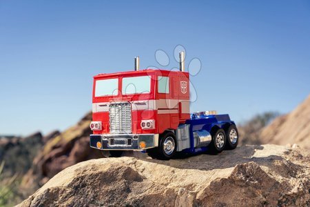 Samochodziki na pilota - Autko i robot na zdalne sterowanie RC Optimus Prime 2v1 Transformers Jada - 20