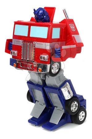 Samochodziki na pilota - Autko i robot na zdalne sterowanie RC Optimus Prime 2v1 Transformers Jada - 2