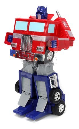 Samochodziki na pilota - Autko i robot na zdalne sterowanie RC Optimus Prime 2v1 Transformers Jada - 3