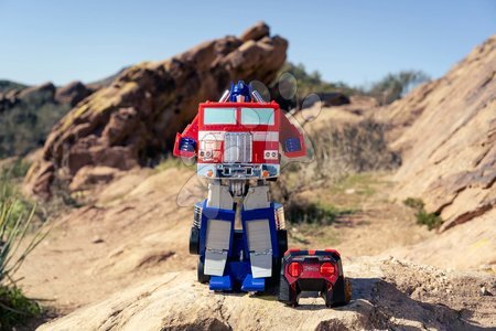 Samochodziki na pilota - Autko i robot na zdalne sterowanie RC Optimus Prime 2v1 Transformers Jada - 23