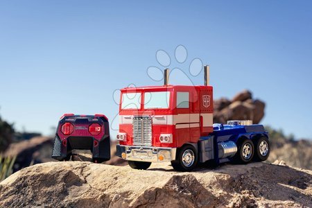 Samochodziki na pilota - Autko i robot na zdalne sterowanie RC Optimus Prime 2v1 Transformers Jada - 24