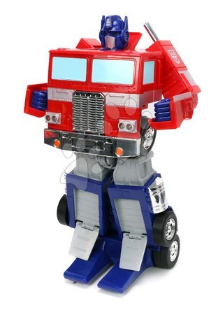 Samochodziki na pilota - Autko i robot na zdalne sterowanie RC Optimus Prime 2v1 Transformers Jada - 5
