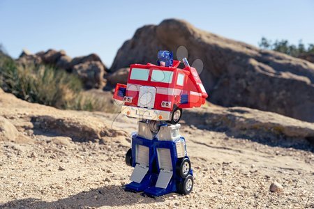 Samochodziki na pilota - Autko i robot na zdalne sterowanie RC Optimus Prime 2v1 Transformers Jada - 27
