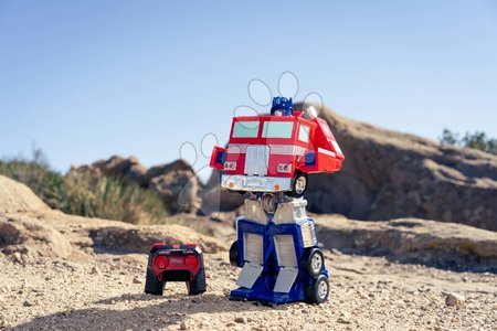 Samochodziki na pilota - Autko i robot na zdalne sterowanie RC Optimus Prime 2v1 Transformers Jada - 28