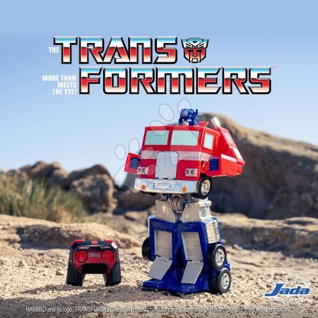 Samochodziki na pilota - Autko i robot na zdalne sterowanie RC Optimus Prime 2v1 Transformers Jada - 32