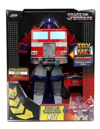 Samochodziki na pilota - Autko i robot na zdalne sterowanie RC Optimus Prime 2v1 Transformers Jada - 19