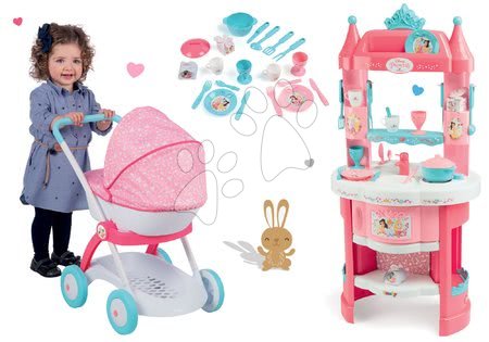 Prinţese Disney - Set bucătărie de jucărie Prinţese Smoby