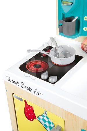Fa játékkonyhák - Fa játékkonyha Wood Cook Smoby - 7
