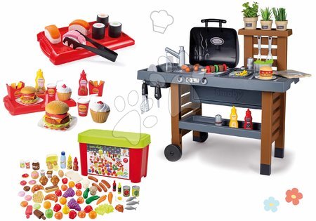 Kuchnia dla dzieci zestawy | Strona 12 - Zestaw gril do ogrodu z hamburgerami Garden Kitchen Smoby