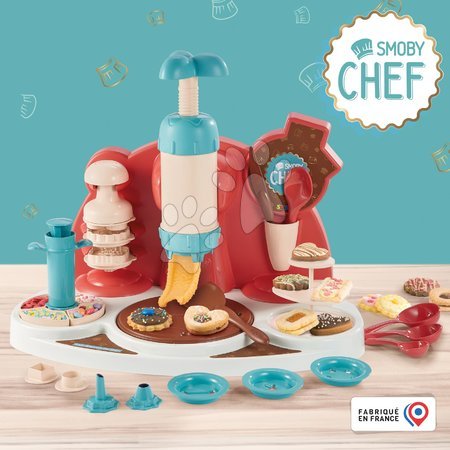Cofetărie pentru copii - Bucătar jucăuș cu rețete pentru copii Chef Easy Biscuits Factory Smoby_1