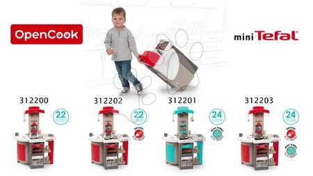 Bucătării simple de jucărie - Bucătărie pliabilă Tefal Opencook Smoby - 15