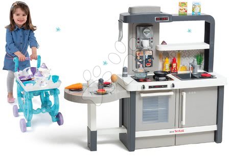 Bucătărie pentru copii seturi - Set bucătărie de jucărie, care crește cu vârsta cu apă curgătoare Tefal Evolutive Smoby - 62
