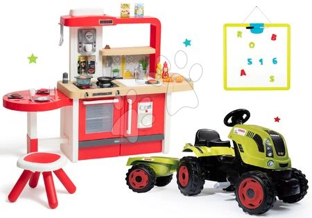 Játékkonyha szettek - Szett korral növekvő játékkonyha folyó vízzel Tefal Evolutive Grand Chef Smoby