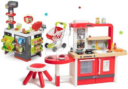 Kuchyňky pro děti sety - Set kuchyňka rostoucí s tekoucí vodou Tefal Evolutive Grand Chef Smoby