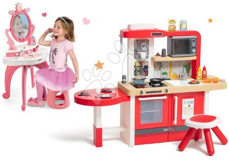 Játékkonyha szettek - Szett korral növekvő játékkonyha folyó vízzel és mikróval Tefal Evolutive Smoby