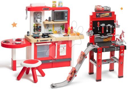 Játékkonyha szettek - Szett korral növekvő játékkonyha folyó vízzel és mikróval Tefal Evolutive Smoby