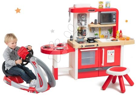 Mini Tefal - Set kuchynka rastúca s tečúcou vodou a mikrovlnkou Tefal Evolutive Smoby