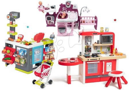 Játékok lányoknak - Szett korral növekvő játékkonyha folyó vízzel és mikróval Tefal Evolutive Smoby