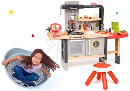 Kuchyňky pro děti sety - Set restaurace s elektronickou kuchyňkou Chef Corner Restaurant Smoby