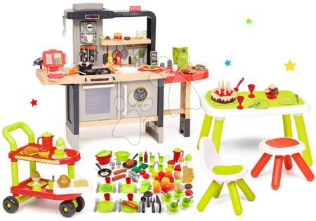 Reštaurácia sety - Set reštaurácia s elektronickou kuchynkou Chef Corner Restaurant Smoby