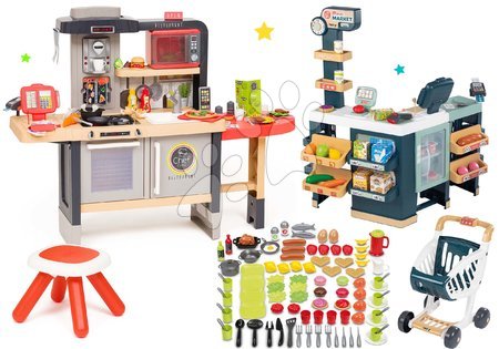 Spielküchensets - Set Restaurant mit elektronischer Küche Chef Corner Restaurant Smoby