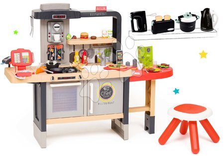Elektronické kuchynky - Set reštaurácia s elektronickou kuchynkou Chef Corner Restaurant Smoby