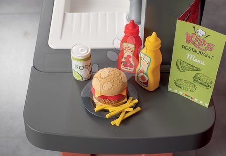 Kuchnie elektroniczne - Restauracja z elektroniczną kuchnią Kids Restaurant Smoby - 7