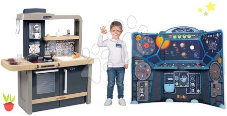 Role Play - Set cucina elettronica con altezza regolabile Tefal Evolutive New Kitchen Smoby