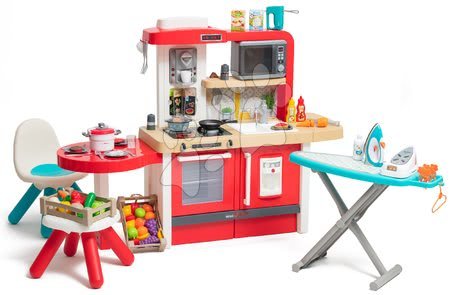 Játékkonyha korral növekvő, folyó vízzel és mikrohullámú sütővel Tefal Evolutive Gourment Smoby