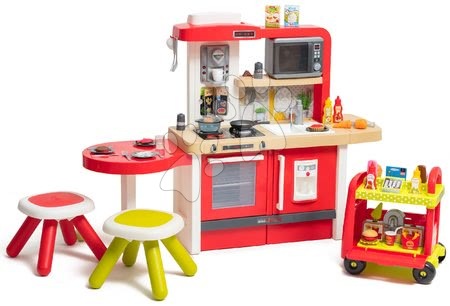 Játékkonyha korral növekvő, folyó vízzel és mikrohullámú sütővel Tefal Evolutive Gourment Smoby