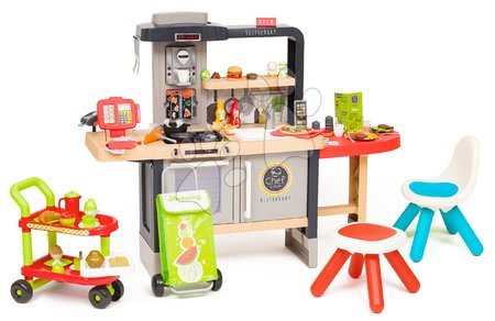 Kuchynky pre deti sety - Reštaurácia s elektronickou kuchynkou Chef Corner Restaurant Smoby s raňajkami