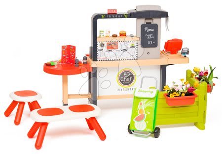 Reštaurácia sety - Reštaurácia s elektronickou kuchynkou Chef Corner Restaurant Smoby