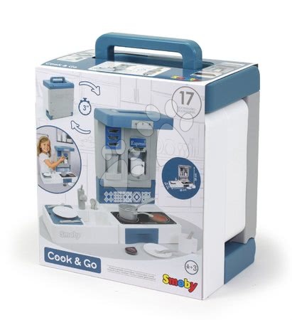 Bucătării simple de jucărie - Bucătărie pentru călătorii Cook&Go Red Smoby - 12