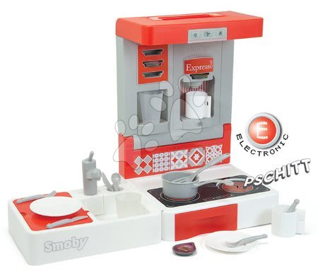 Dětské kuchyňky - Kuchyňka na cesty Cook&Go Red Smoby