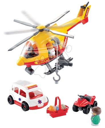 Staré položky - Abrick Helikoptéra s auty Écoiffier - 6
