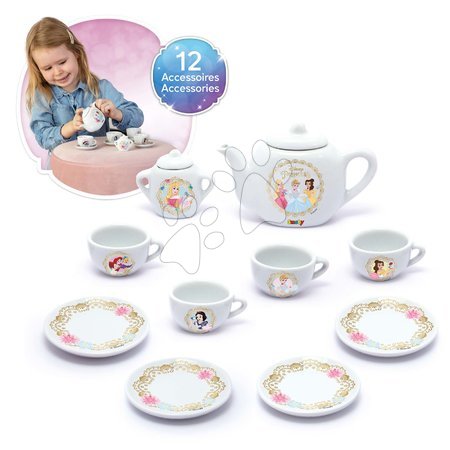 Ab 3 bis 6 Jahren - Porzellan-Teeservice Disney Princess Porcelain set Smoby  - 1