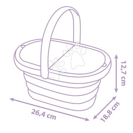 Küchenzubehör und Geschirr für Kinderküchen - Picknickkorb mit Essgeschirr und Gläsern Gabby Picnic Basket Smoby - 3