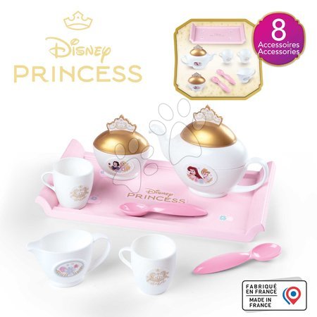 Küchenzubehör und Geschirr für Kinderküchen - Teeset auf Tablett Disney Princess Tea Set Smoby - 2