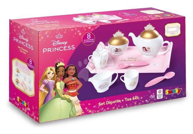 Küchenzubehör und Geschirr für Kinderküchen - Teeset auf Tablett Disney Princess Tea Set Smoby - 4