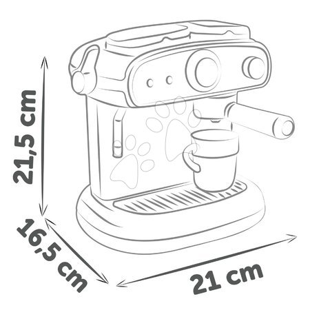 Küchengeräte für Kinderküchen - Kaffeemaschine elektronisch Espresso Kaffeemaschine Smoby - 14